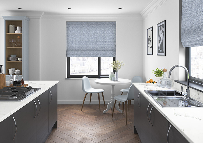 Aztec, Indigo - Twist&Fit Roman Blind - Image 5